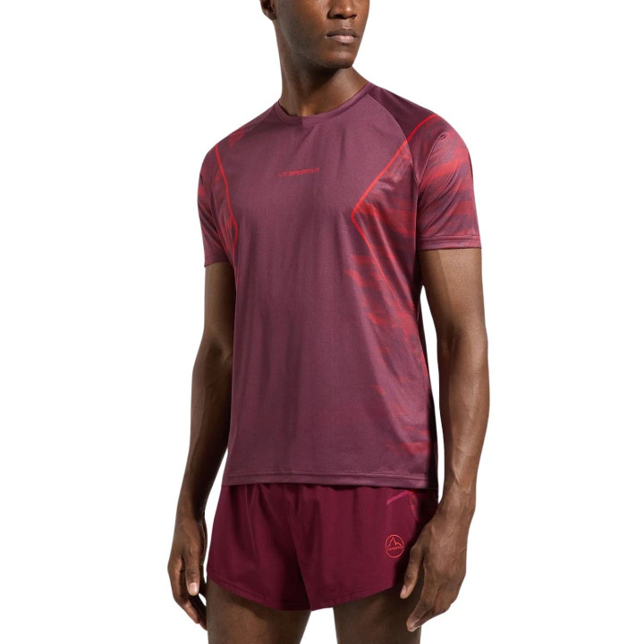 Koszulka La Sportiva Pacer T-Shirt Men redwood/mountain red