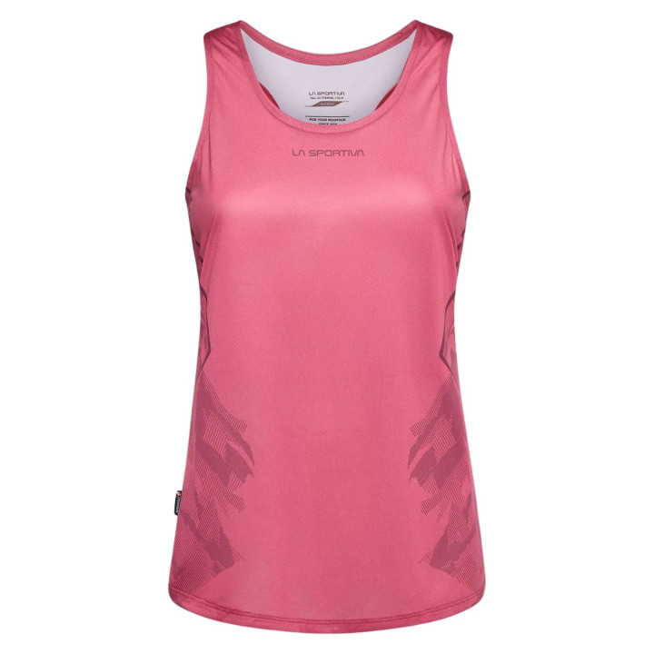 Koszulka La Sportiva Pacer Tank Women rosebay/redwood