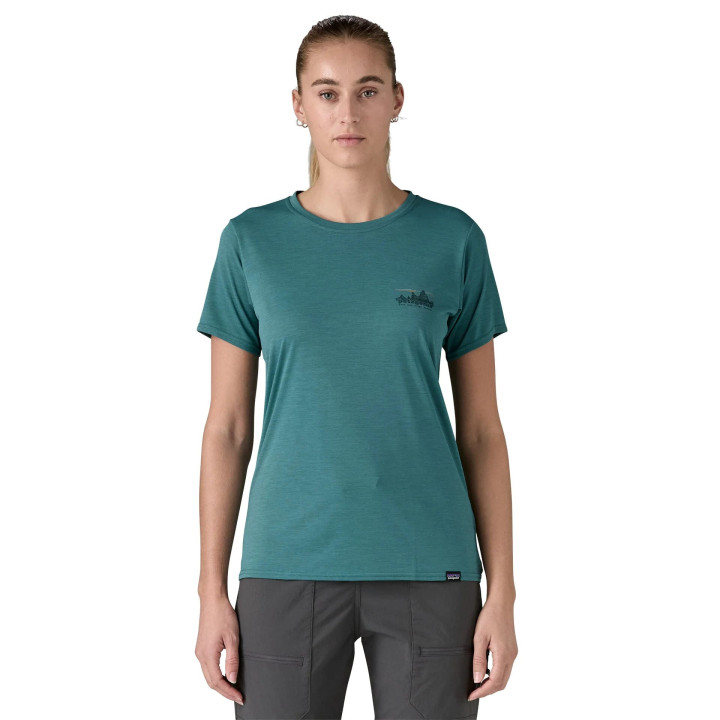Koszulka PATAGONIA Women's Capilene® Cool Daily Graphic Shirt '73 Skyline: Wetland Blue X-Dye