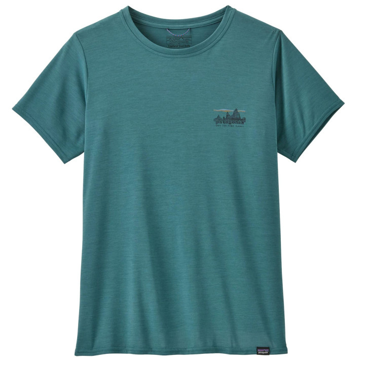 Koszulka PATAGONIA Women's Capilene® Cool Daily Graphic Shirt '73 Skyline: Wetland Blue X-Dye