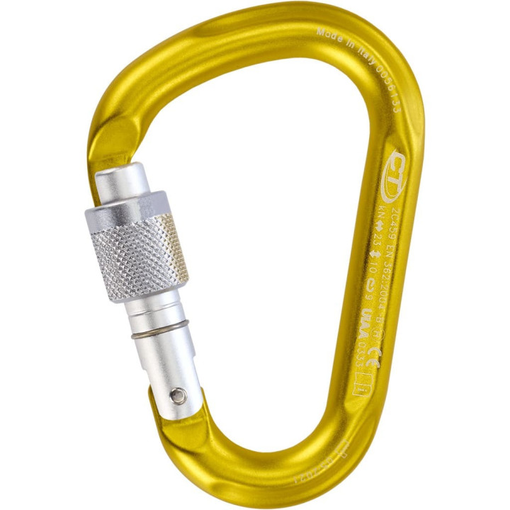 Karabinek CLIMBING TECHNOLOGY Snappy SG mustard yellow/silver/grey
