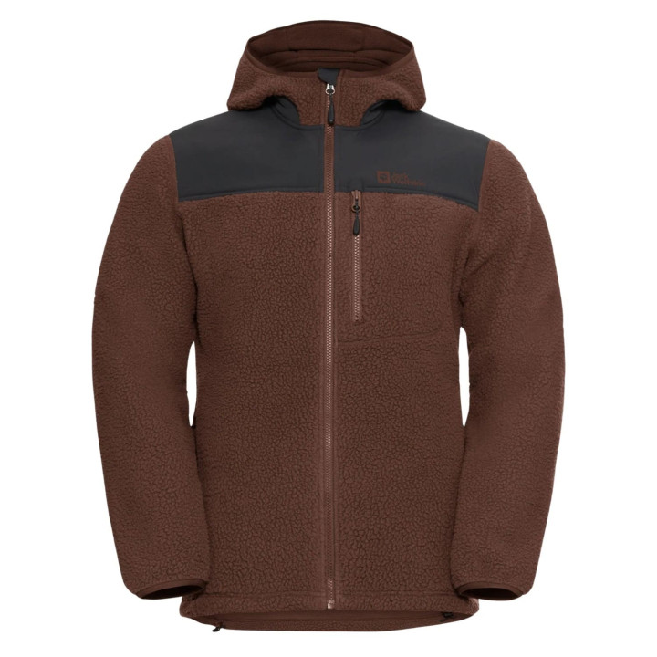 Bluza polarowa JACK WOLFSKIN Kammweg Pile Fz Men hot choc
