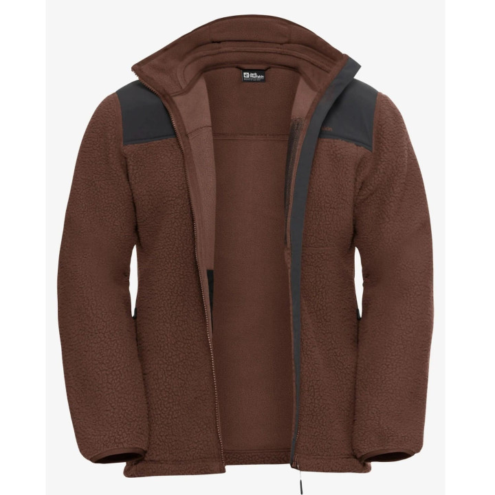 Bluza polarowa JACK WOLFSKIN Kammweg Pile Fz Men hot choc