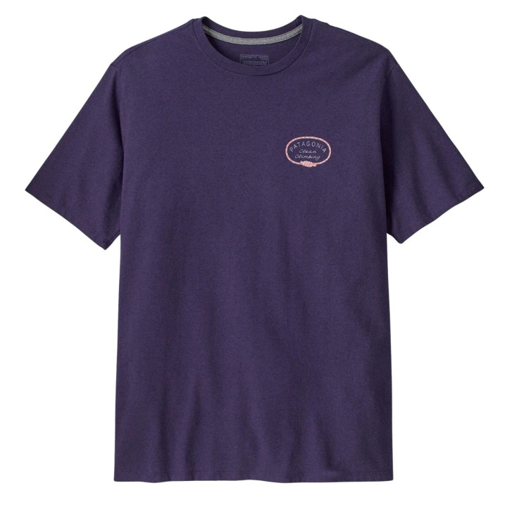 Koszulka PATAGONIA Men's Clean Climb Roots Responsibili-Tee® plummet purple