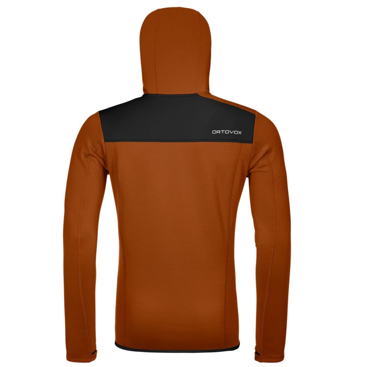 Bluza ORTOVOX Merino Fleece Hoody Men bristle brown