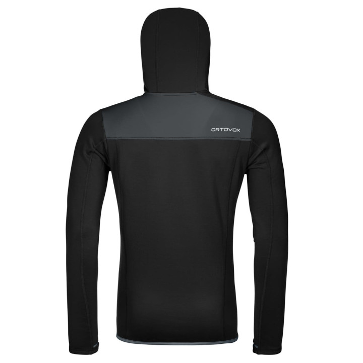 Bluza ORTOVOX Merino Fleece Hoody Men black raven