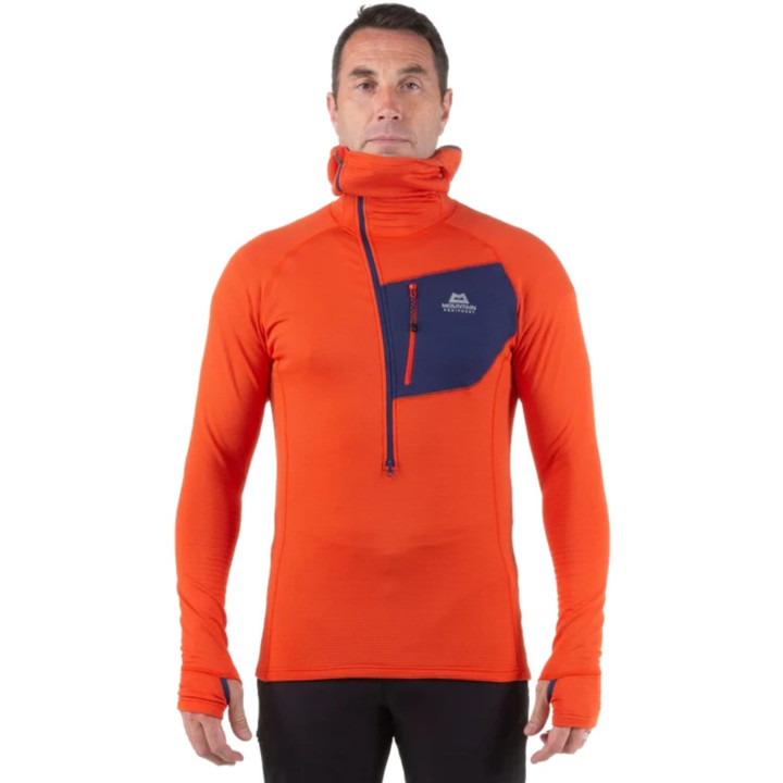 Bluza MOUNTAIN EQUIPMENT Eclipse Hooded Zip T magma/medieval