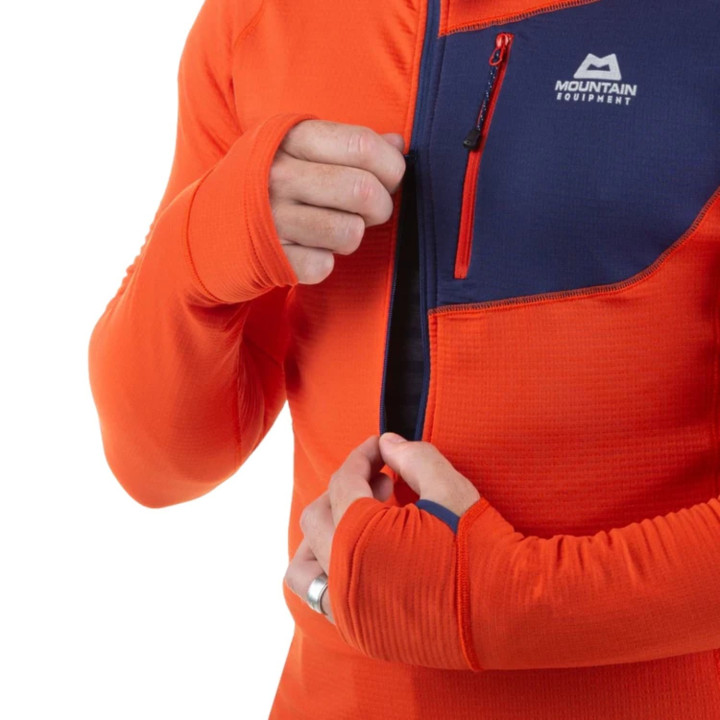 Bluza MOUNTAIN EQUIPMENT Eclipse Hooded Zip T magma/medieval