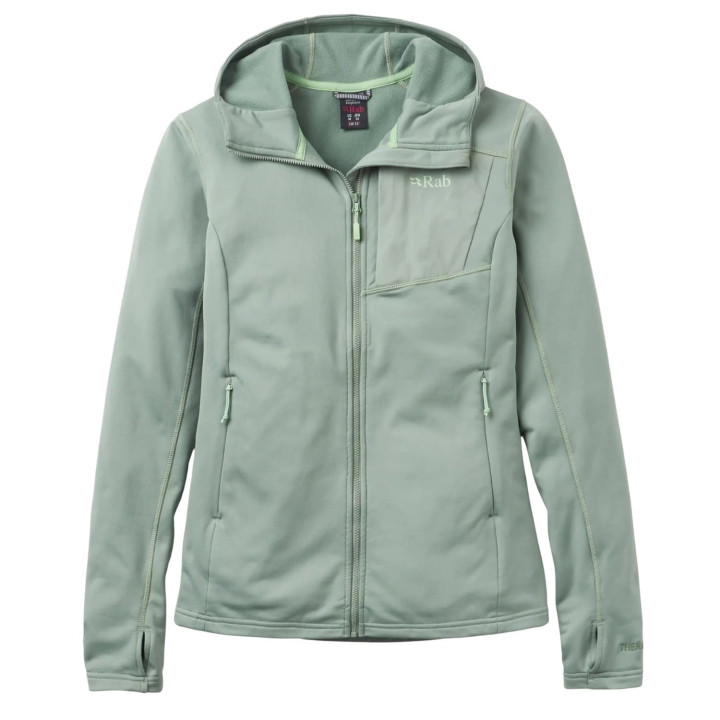 Bluza damska RAB Superflux Hoody dark fig green