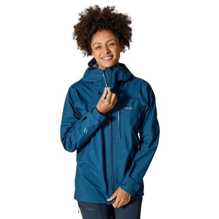 Kurtka RAB Firewall Mountain Waterproof Jacket Women tempest blue