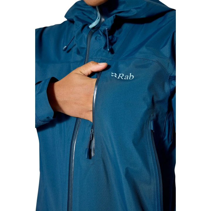 Kurtka RAB Firewall Mountain Waterproof Jacket Women tempest blue