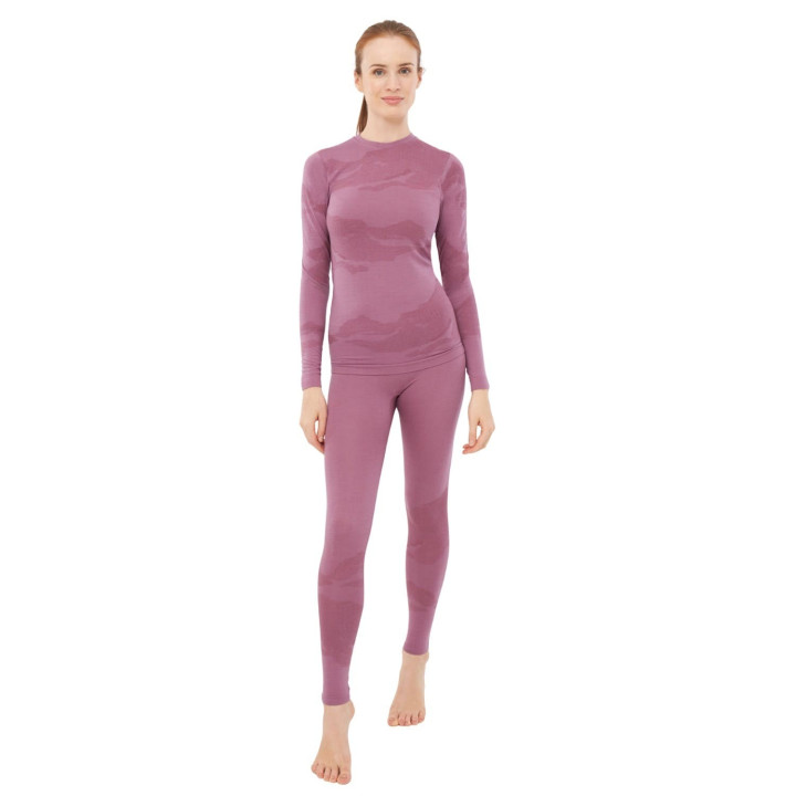 Zestaw bielizny damskiej VIKING Gasher Lady Set Merino pink