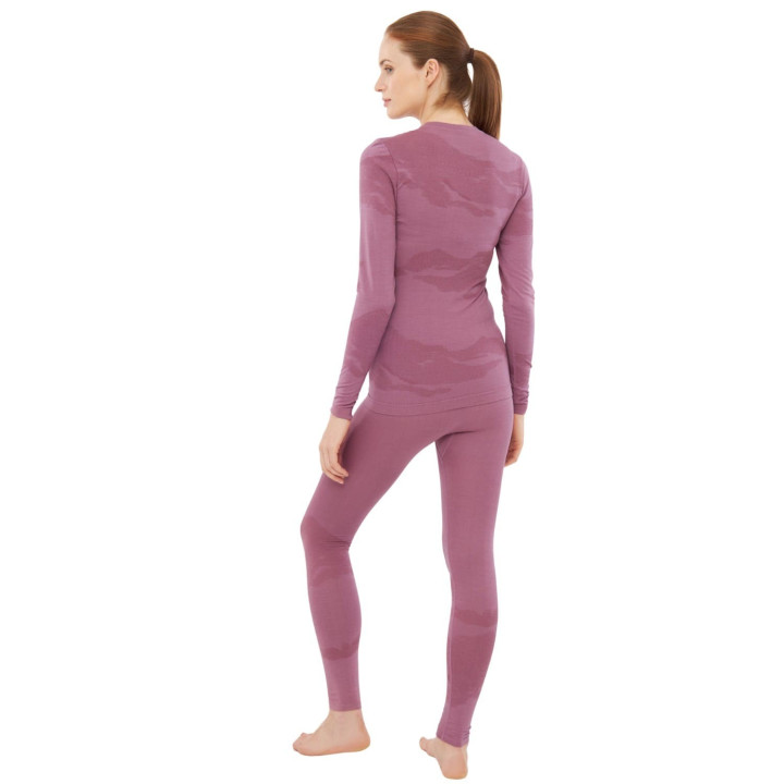 Zestaw bielizny damskiej VIKING Gasher Lady Set Merino pink