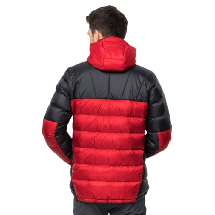 KURTKA PUCHOWA JACK WOLFSKIN NEBELHORN DOWN HOODY M adrenaline red