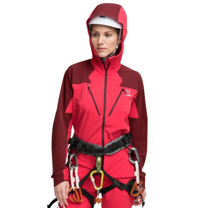 Kurtka softshellowa HAGLOFS TEGUS JACKET W hibiscus red/maroon red