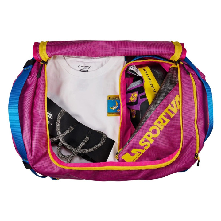 Torba podróżna La Sportiva Nomad 40 Duffel Bag fucsia/yellow