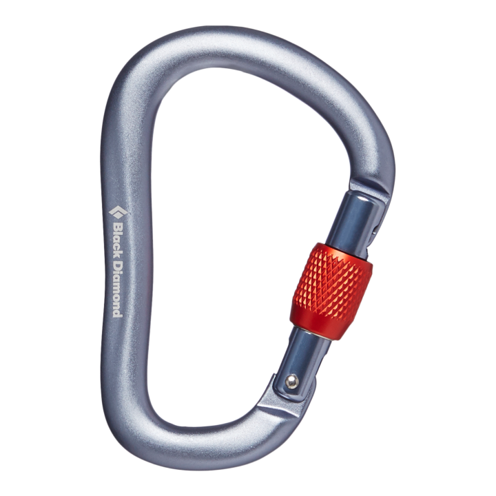 Karabinek BLACK DIAMOND Rocklock Screwgate grey