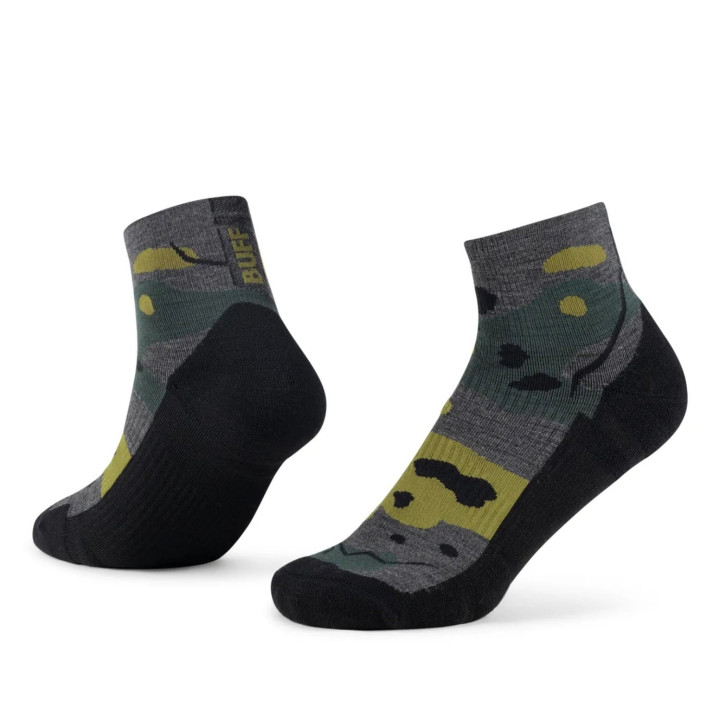 Skarpety BUFF Light Weight Merino Wool Quarter Socks grey