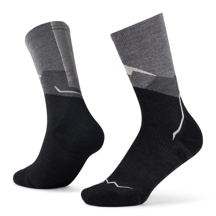Skarpety BUFF Light Weight Merino Wool Crew Socks graphite