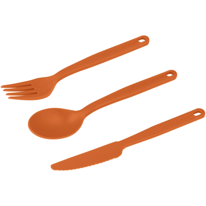 Zestaw sztućców SEA TO SUMMIT Camp Cutlery Set [3 Piece] burnt orange