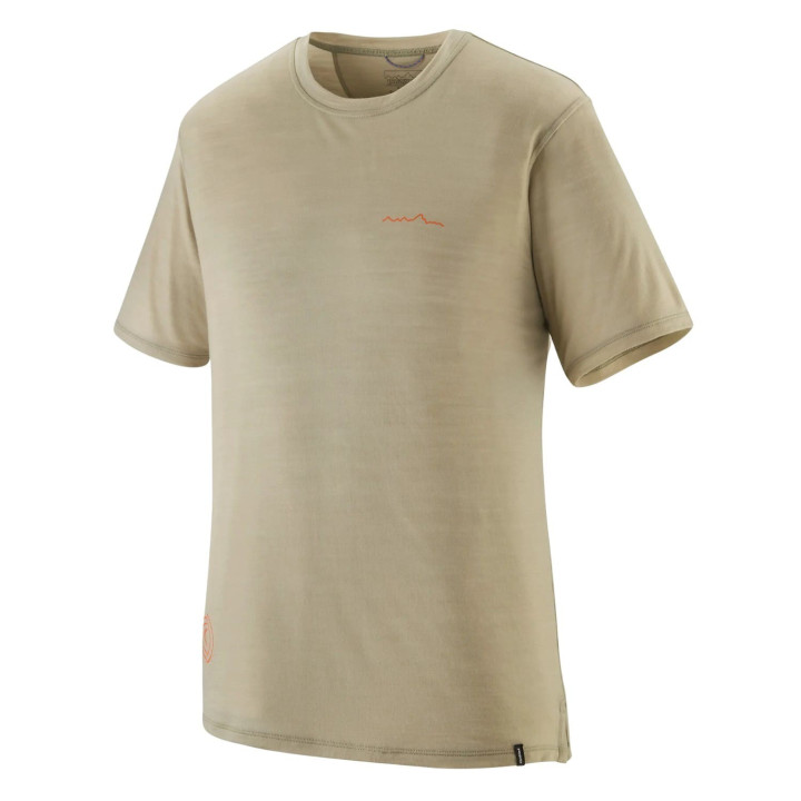 Koszulka PATAGONIA Men's Capilene® Cool Merino Blend Graphic Shirt Multi-Pitch: weathered stone