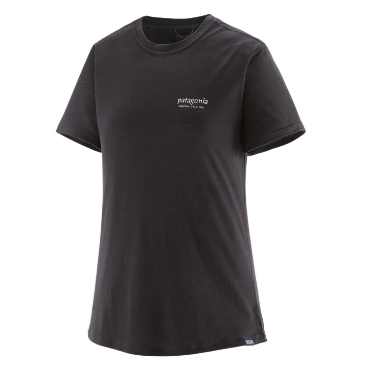 Koszulka PATAGONIA W's Capilene® Cool Merino Blend Graphic Shirt Heritage Header: black