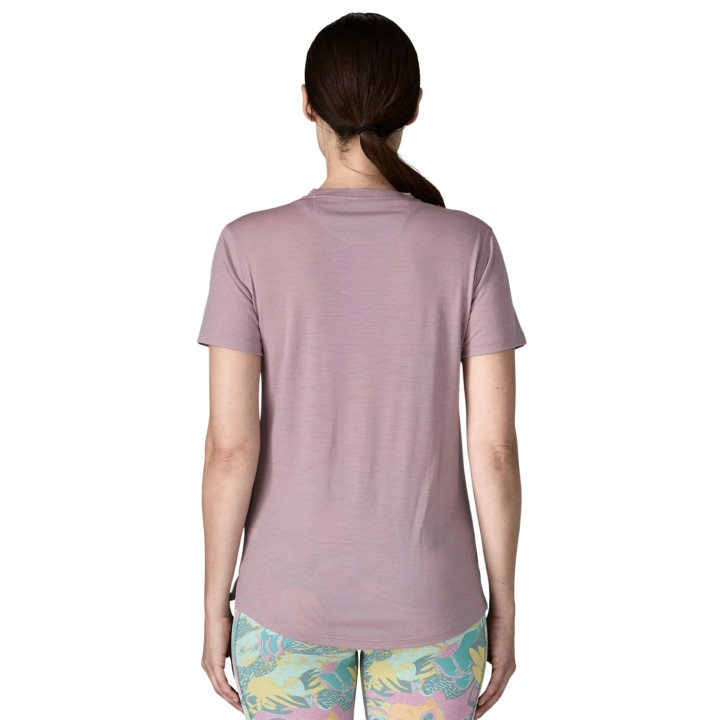 Koszulka PATAGONIA W's Capilene® Cool Merino Blend Graphic Shirt multi-pitch: quiet violet
