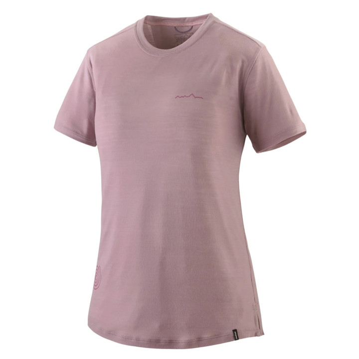 Koszulka PATAGONIA W's Capilene® Cool Merino Blend Graphic Shirt multi-pitch: quiet violet
