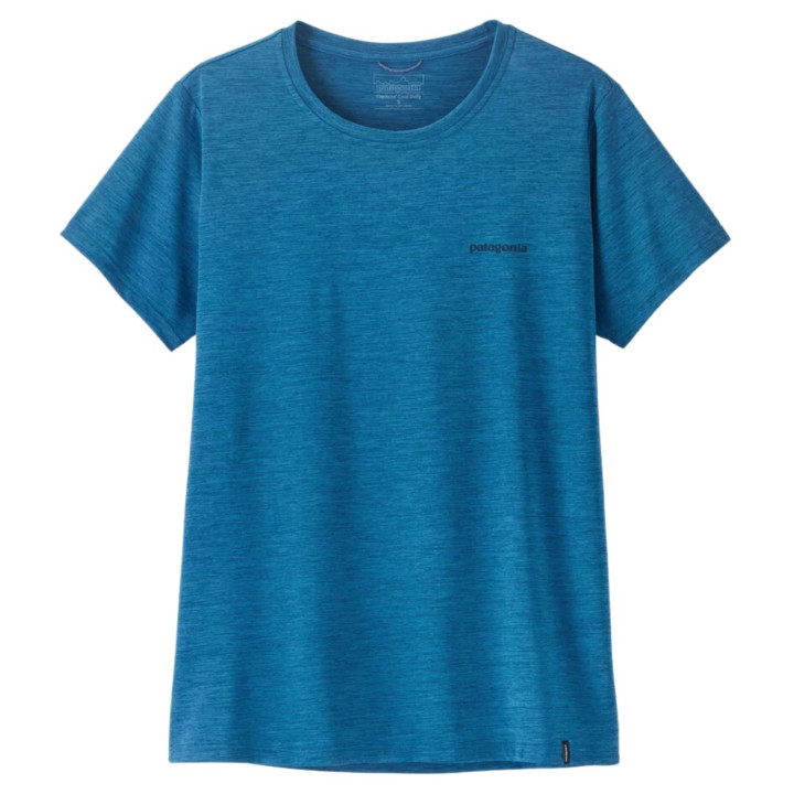 Koszulka PATAGONIA W's Capilene® Cool Daily Shirt Boardshort Logo aquatic blue - light aquatic blue x-dye