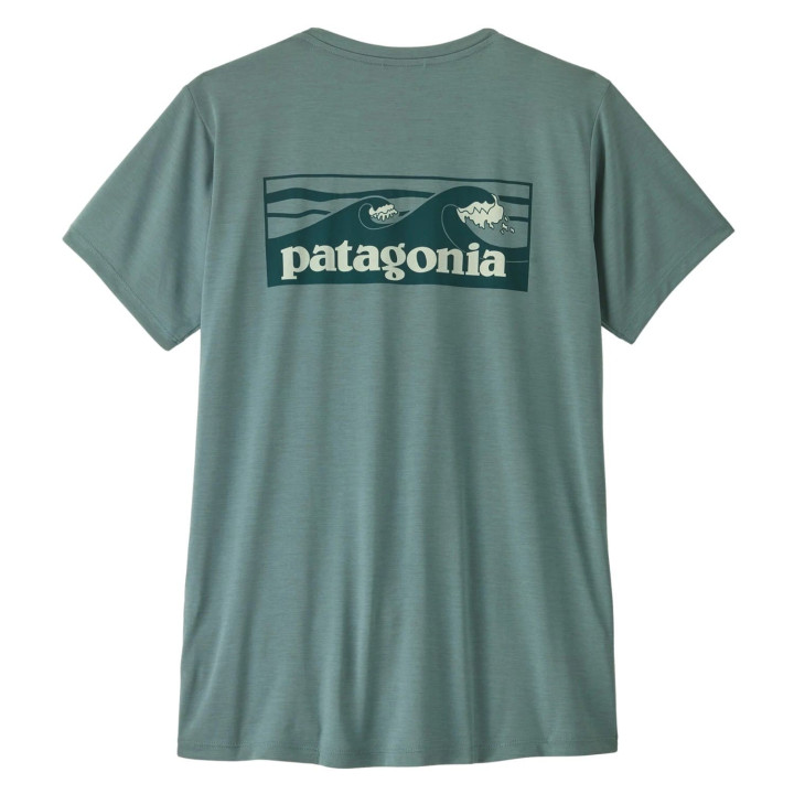 Koszulka PATAGONIA W\'s Capilene® Cool Daily Shirt Boardshort Logo blue sage - light blue sage x-dye