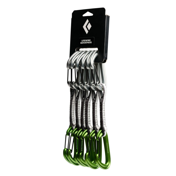 Zestaw ekspresów BLACK DIAMOND Litewire Quicpack 12 cm envy green