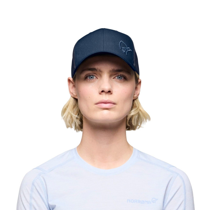 Czapka Norrona Snap Back Trucker Mesh Cap indigo night