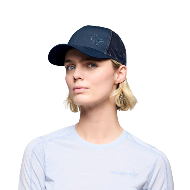 Czapka Norrona Snap Back Trucker Mesh Cap indigo night