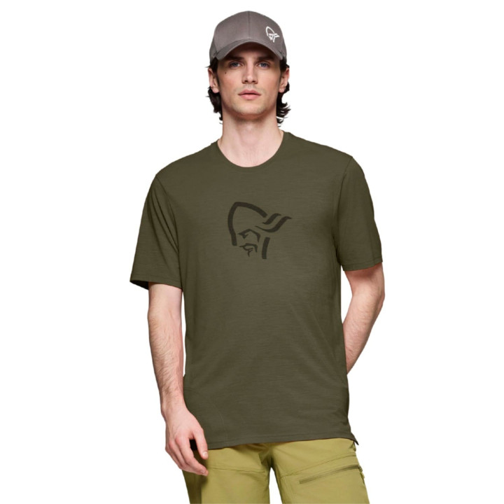 Koszulka NORRONA Femund Equaliser Merino T- Shirt Men olive night