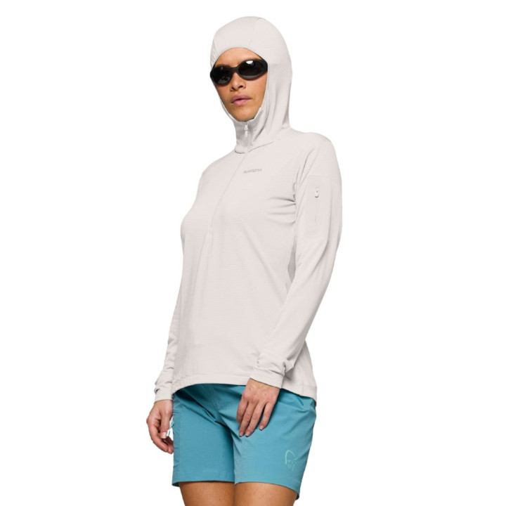 Bluza NORRONA Falketind Warm1 Hood Women oatmeal