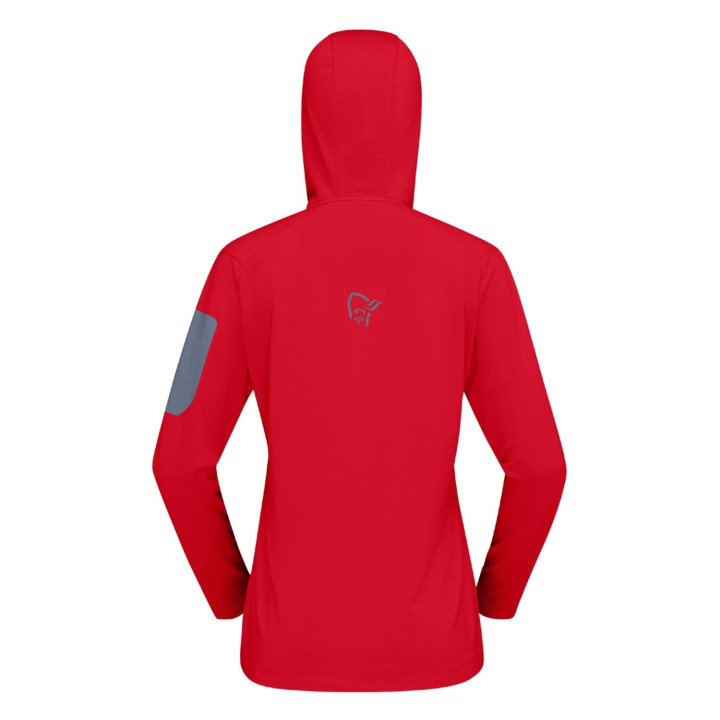 Bluza NORRONA Falketind Warm1 Hood Women aura orange/trooper