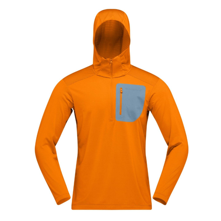 Bluza NORRONA Falketind Warm1 Hood Men exuberance/trooper