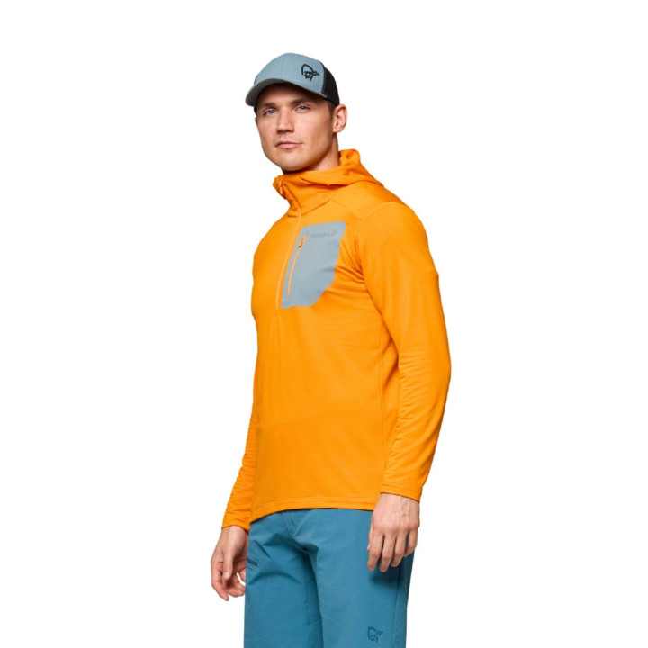 Bluza NORRONA Falketind Warm1 Hood Men exuberance/trooper