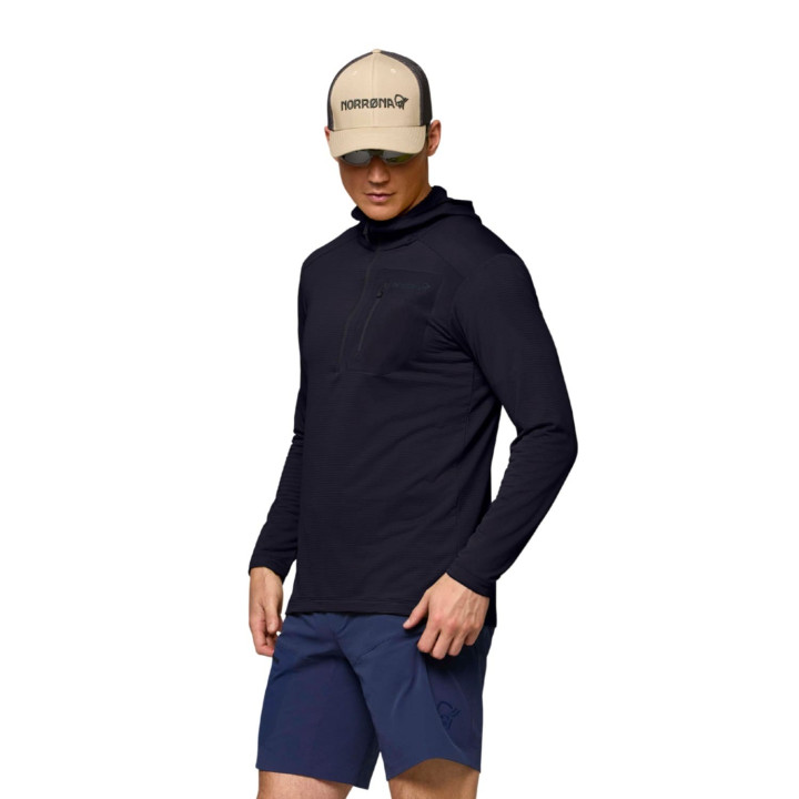 Bluza NORRONA Falketind Warm1 Hood Men caviar black