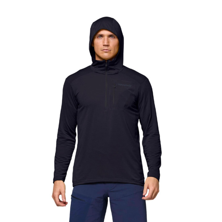 Bluza NORRONA Falketind Warm1 Hood Men caviar black