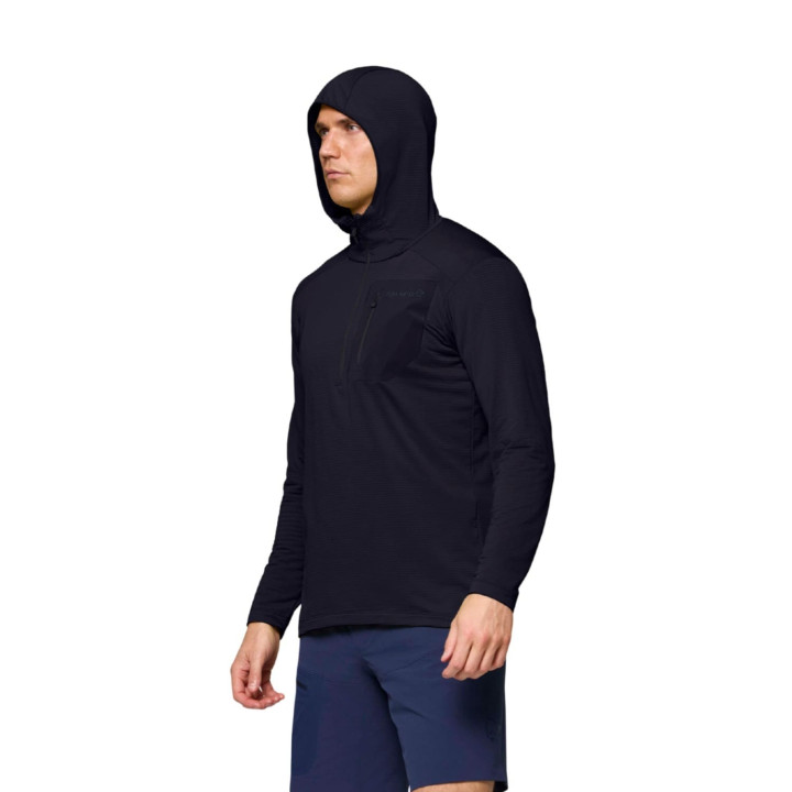 Bluza NORRONA Falketind Warm1 Hood Men caviar black