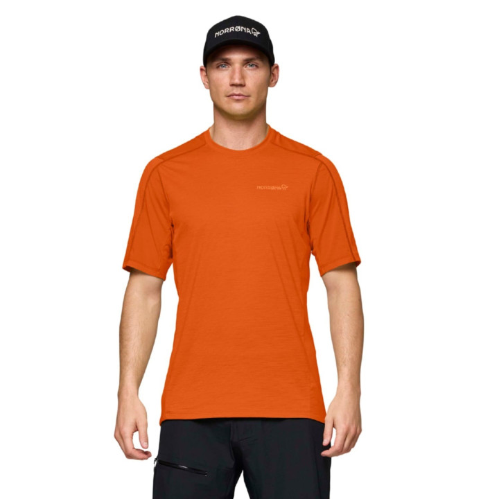 Koszulka NORRONA Falketind EqualiserUll T-shirt Men gold flame