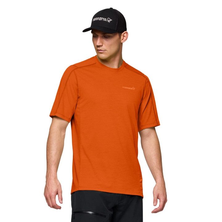 Koszulka NORRONA Falketind EqualiserUll T-shirt Men gold flame