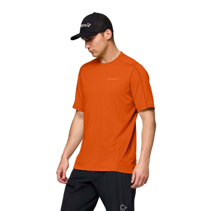 Koszulka NORRONA Falketind EqualiserUll T-shirt Men gold flame