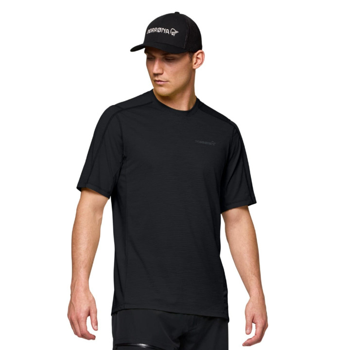 Koszulka NORRONA Falketind EqualiserUll T-shirt Men caviar black