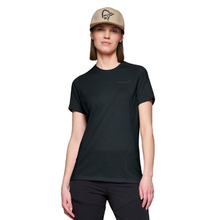 Koszulka NORRONA Falketind EqualiserUll T-shirt Women caviar black