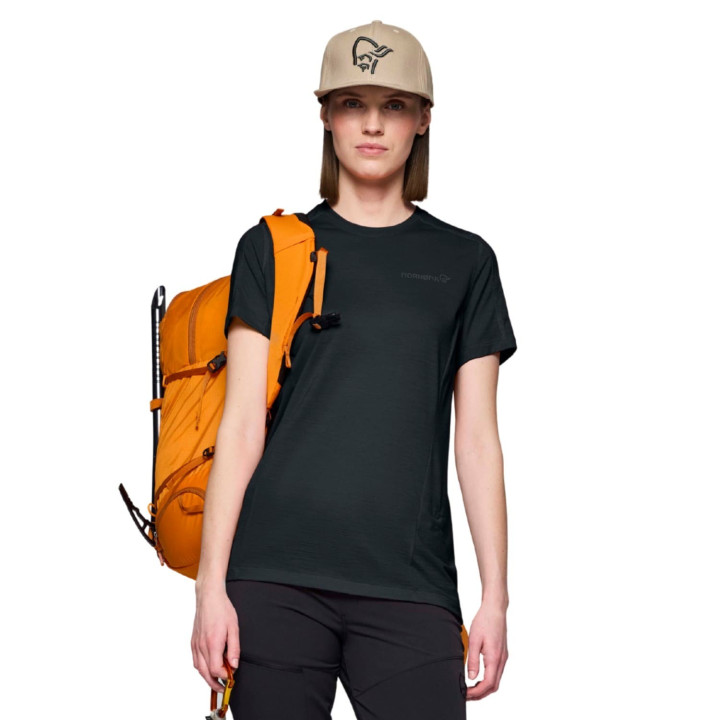 Koszulka NORRONA Falketind EqualiserUll T-shirt Women caviar black