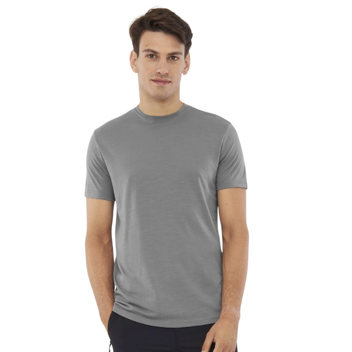 Koszulka VIKING Salen Merino Man T-Shirt light grey