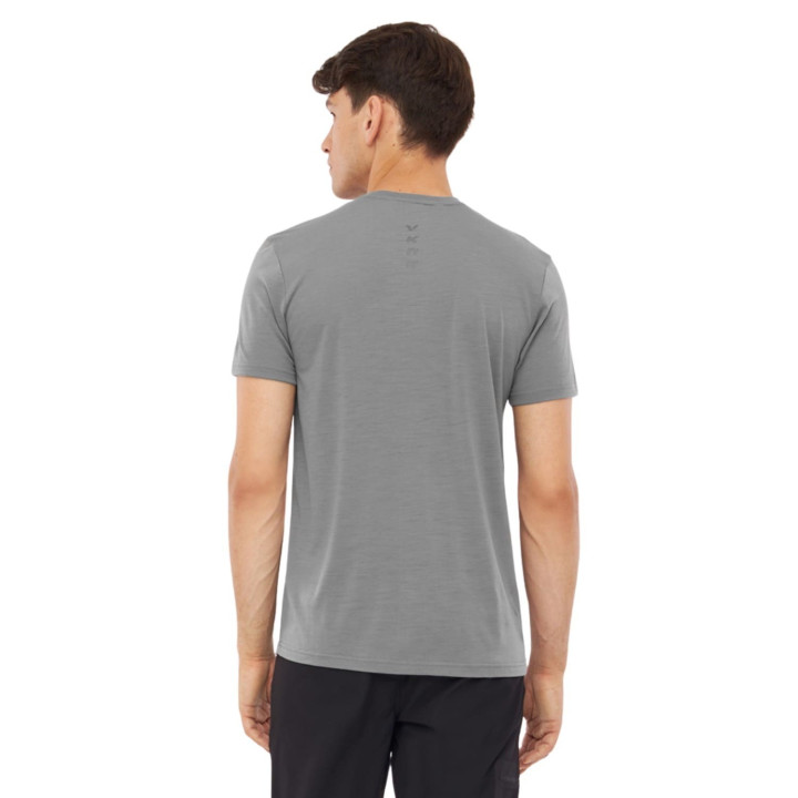 Koszulka VIKING Salen Merino Man T-Shirt light grey