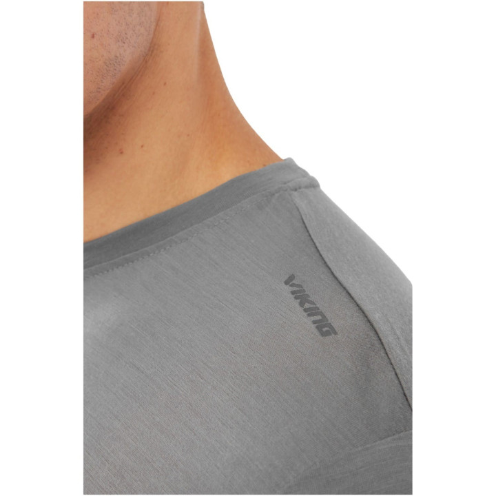 Koszulka VIKING Salen Merino Man T-Shirt light grey